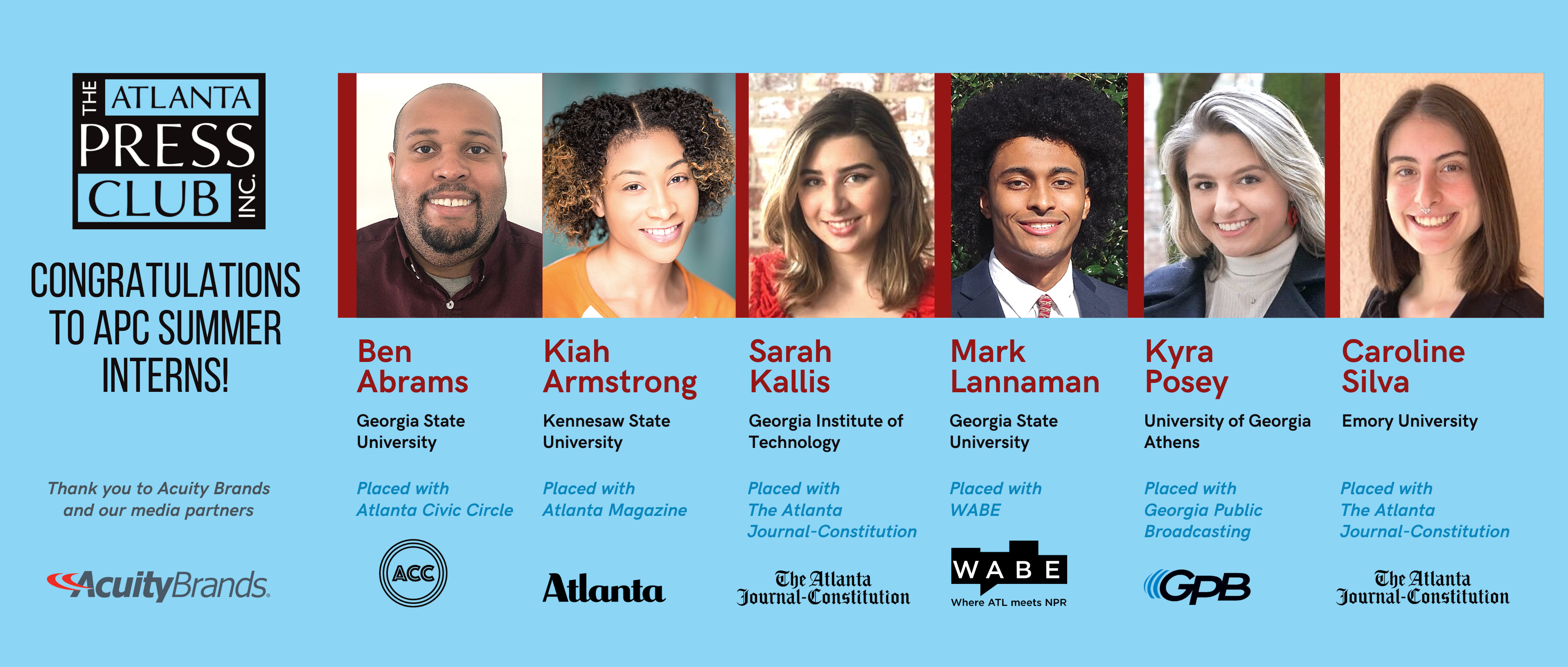 2021 APC Summer Journalism Internships Atlanta Press Club